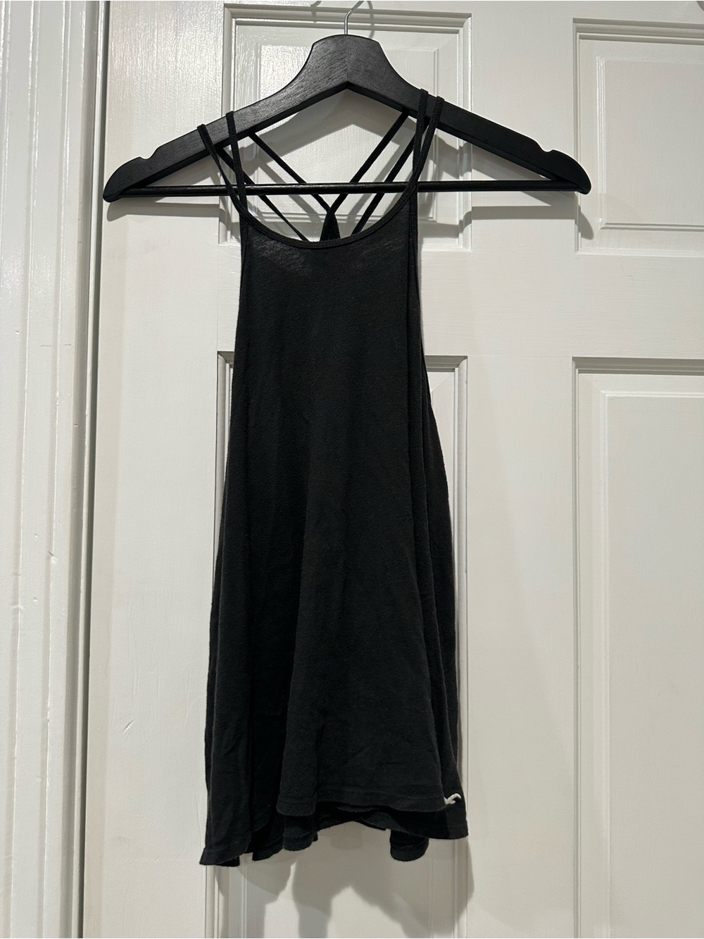 Hollister Black Strappy Back Tank Top